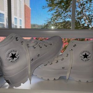 White leather converse